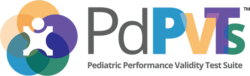 PdPVTs™: Pediatric Performance Validity Test Suite PdPVTs™: Pediatric Performance Validity Test Suite logo